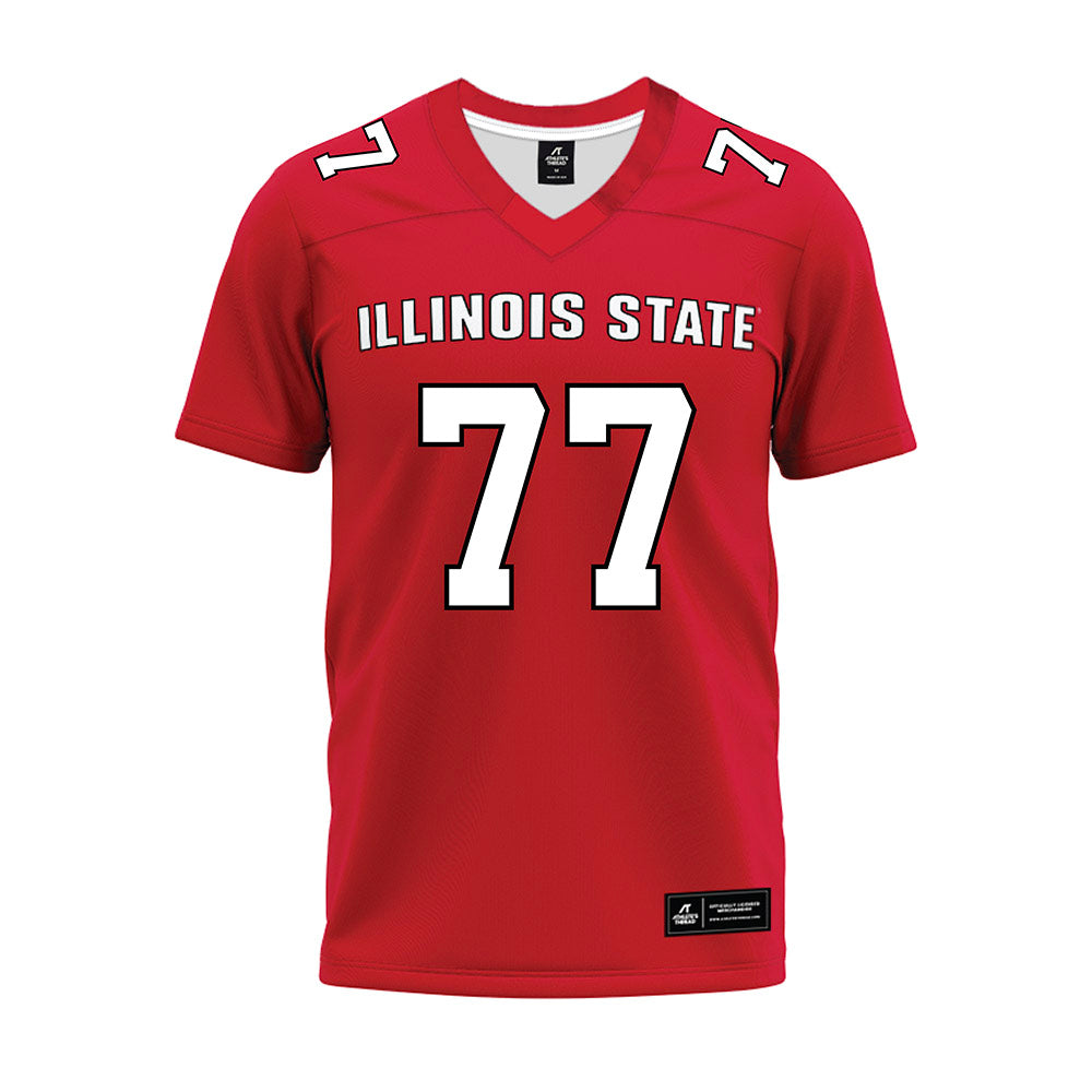 Illinois State - NCAA Football : Jace Pankey - Red Premium Football Jersey-0