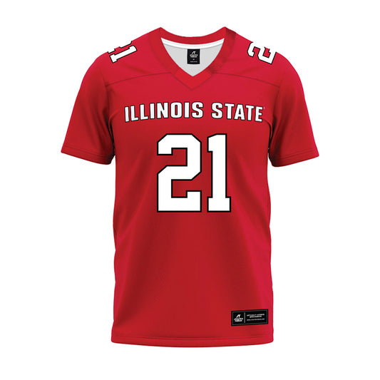 Illinois State - NCAA Football : Jason Tate - Red Premium Football Jersey-0