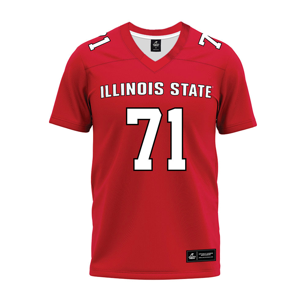 Illinois State - NCAA Football : Jacob Finley - Red Premium Football Jersey-0