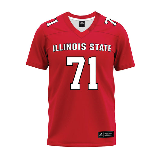 Illinois State - NCAA Football : Jacob Finley - Red Premium Football Jersey-0