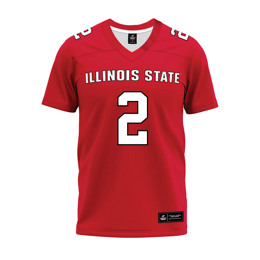Illinois State - NCAA Football : Daniel Sobkowicz - Red Premium Football Jersey-0