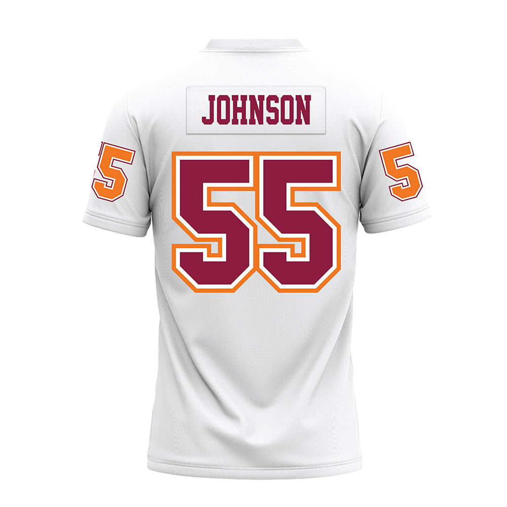 Virginia Tech - NCAA Football : Gerard Johnson - White Premium Football Jersey-1