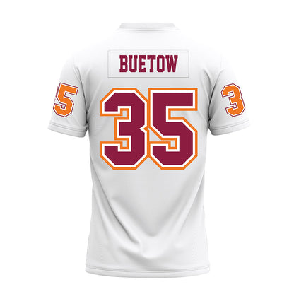 Virginia Tech - NCAA Football : John Buetow - White Premium Football Jersey-1