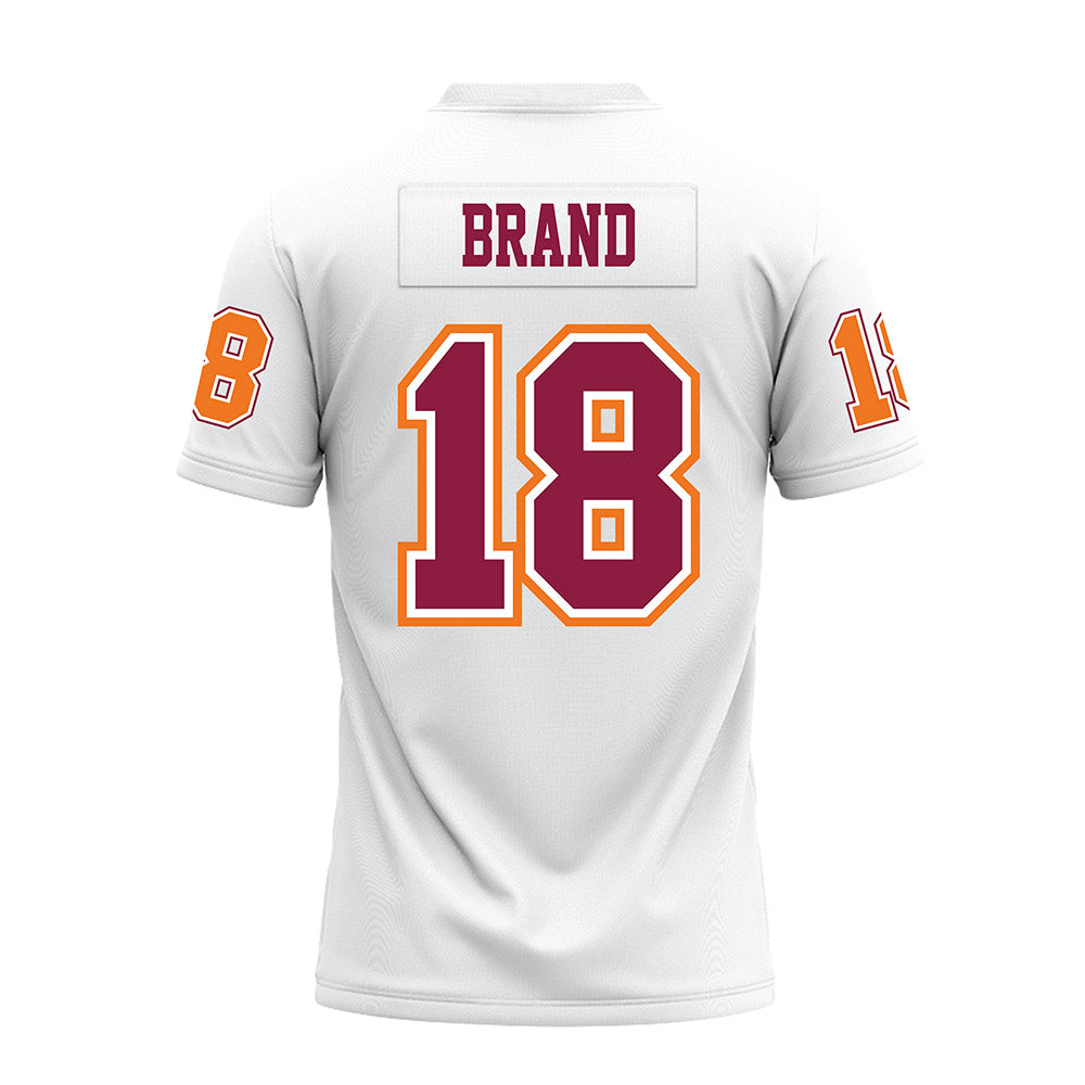Virginia Tech - NCAA Football : AJ Brand - White Premium Football Jersey-1