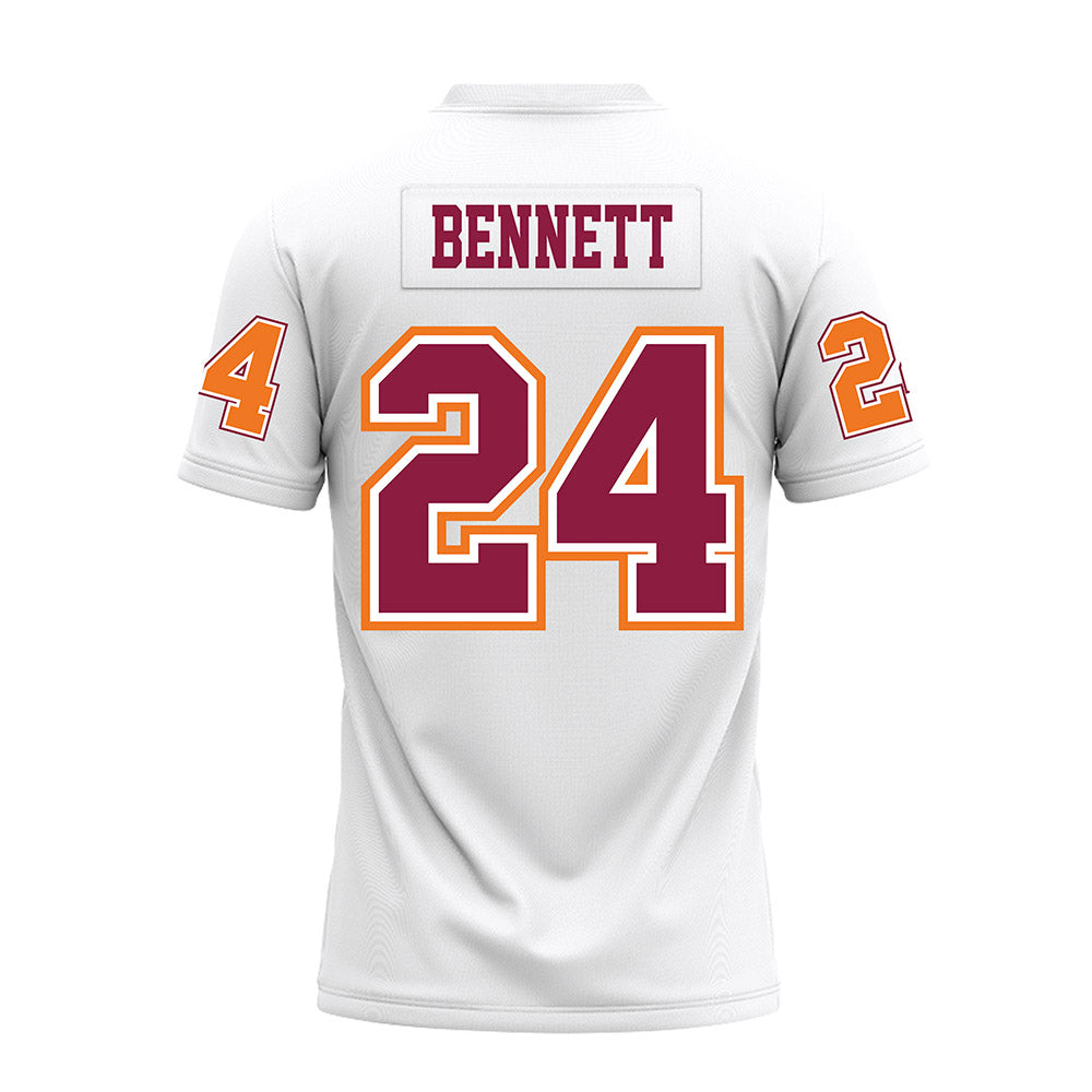 Virginia Tech - NCAA Football : Braydon Bennett - White Premium Football Jersey-1