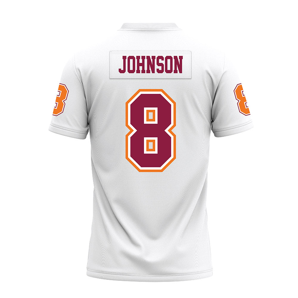 Virginia Tech - NCAA Football : Braylon Johnson - White Premium Football Jersey