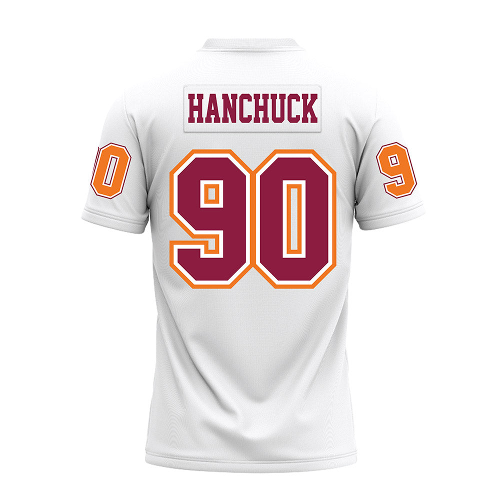 Virginia Tech - NCAA Football : Andrew Hanchuck - White Premium Football Jersey-1