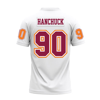 Virginia Tech - NCAA Football : Andrew Hanchuck - White Premium Football Jersey-1