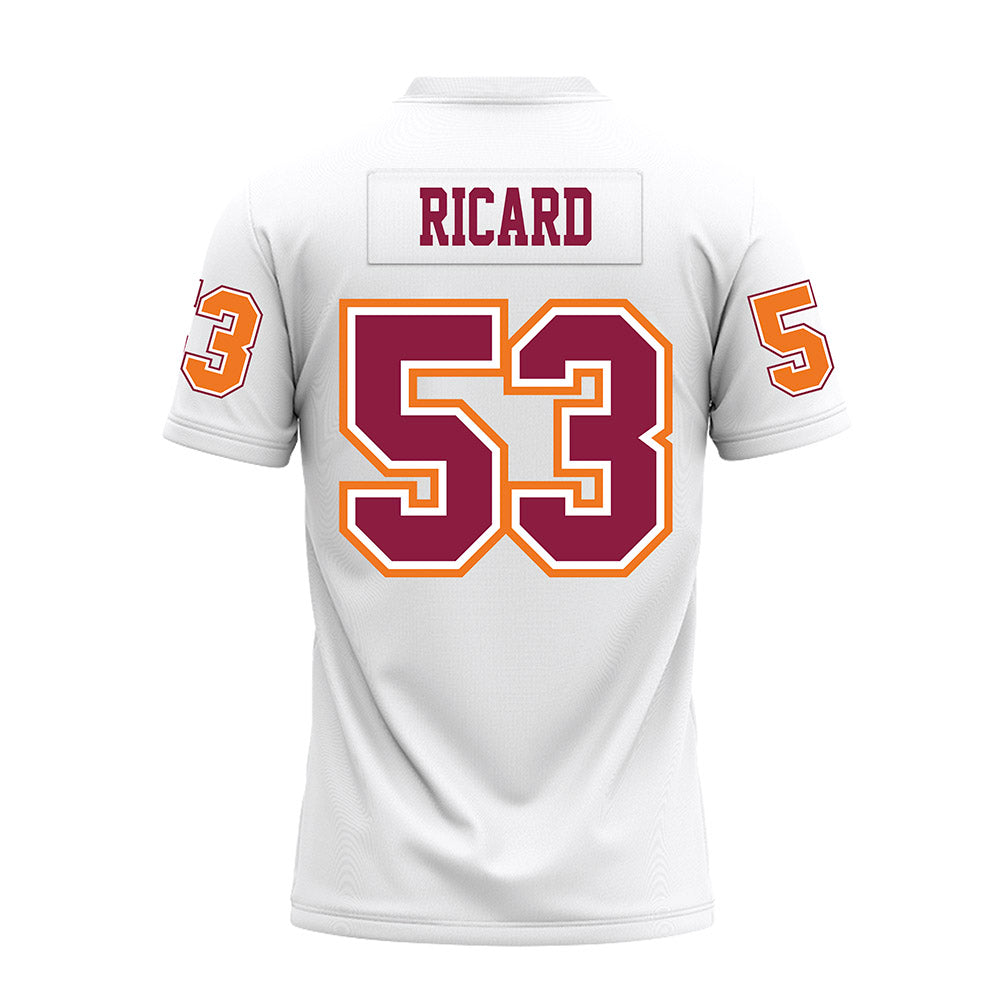 Virginia Tech - NCAA Football : Tommy Ricard - White Premium Football Jersey-1
