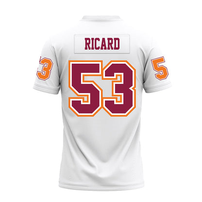 Virginia Tech - NCAA Football : Tommy Ricard - White Premium Football Jersey-1
