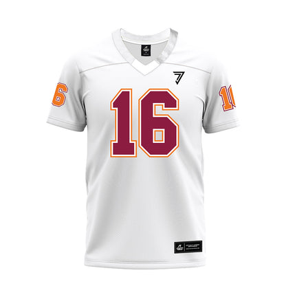 Virginia Tech - NCAA Football : Noah Chambers - White Premium Football Jersey-0