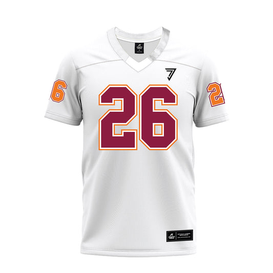 Virginia Tech - NCAA Football : Isaiah Brown-Murray - White Premium Football Jersey-0