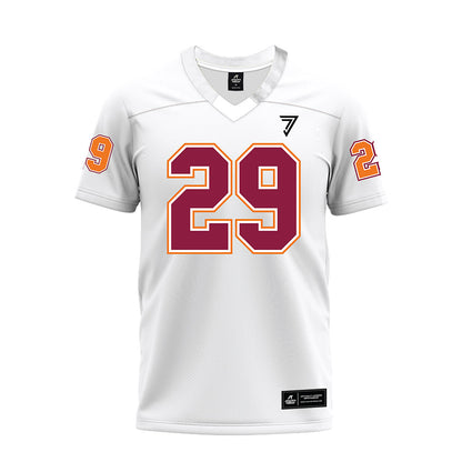 Virginia Tech - NCAA Football : Jahmari DeLoatch - White Premium Football Jersey-0