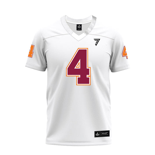 Virginia Tech - NCAA Football : Christian Ellis - White Premium Football Jersey-0