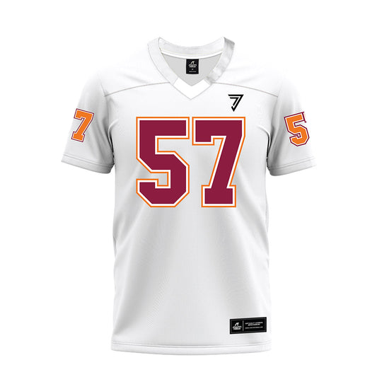 Virginia Tech - NCAA Football : James Jennette - White Premium Football Jersey-0