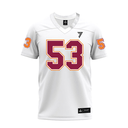 Virginia Tech - NCAA Football : Tommy Ricard - White Premium Football Jersey-0