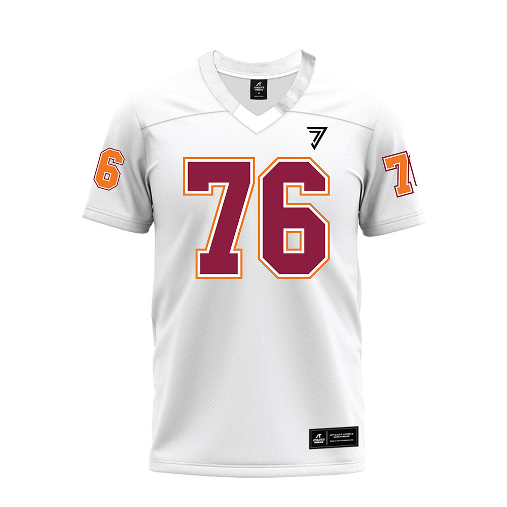 Virginia Tech - NCAA Football : Aidan Lynch - White Premium Football Jersey-0