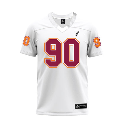 Virginia Tech - NCAA Football : Andrew Hanchuck - White Premium Football Jersey-0