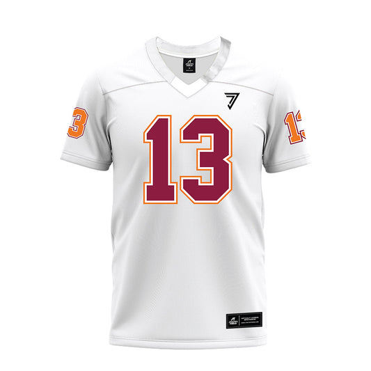 Virginia Tech - NCAA Football : Ja'Ricous Hairston - White Premium Football Jersey-0