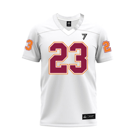 Virginia Tech - NCAA Football : Tyler Mason - White Premium Football Jersey-0