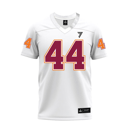 Virginia Tech - NCAA Football : Brett Clatterbaugh - White Premium Football Jersey-0