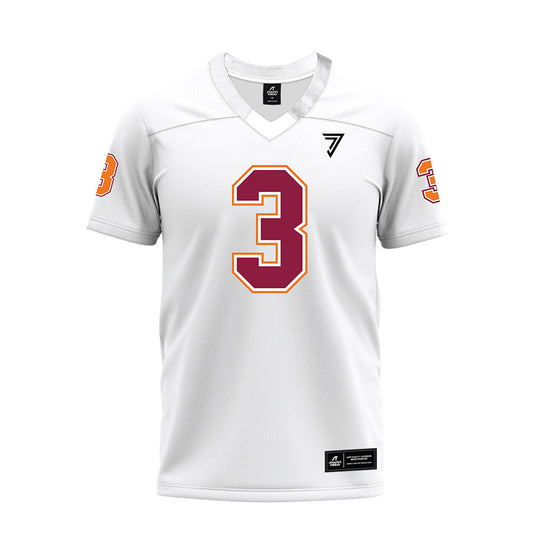 Virginia Tech - NCAA Football : Donovan Greene - White Premium Football Jersey-0
