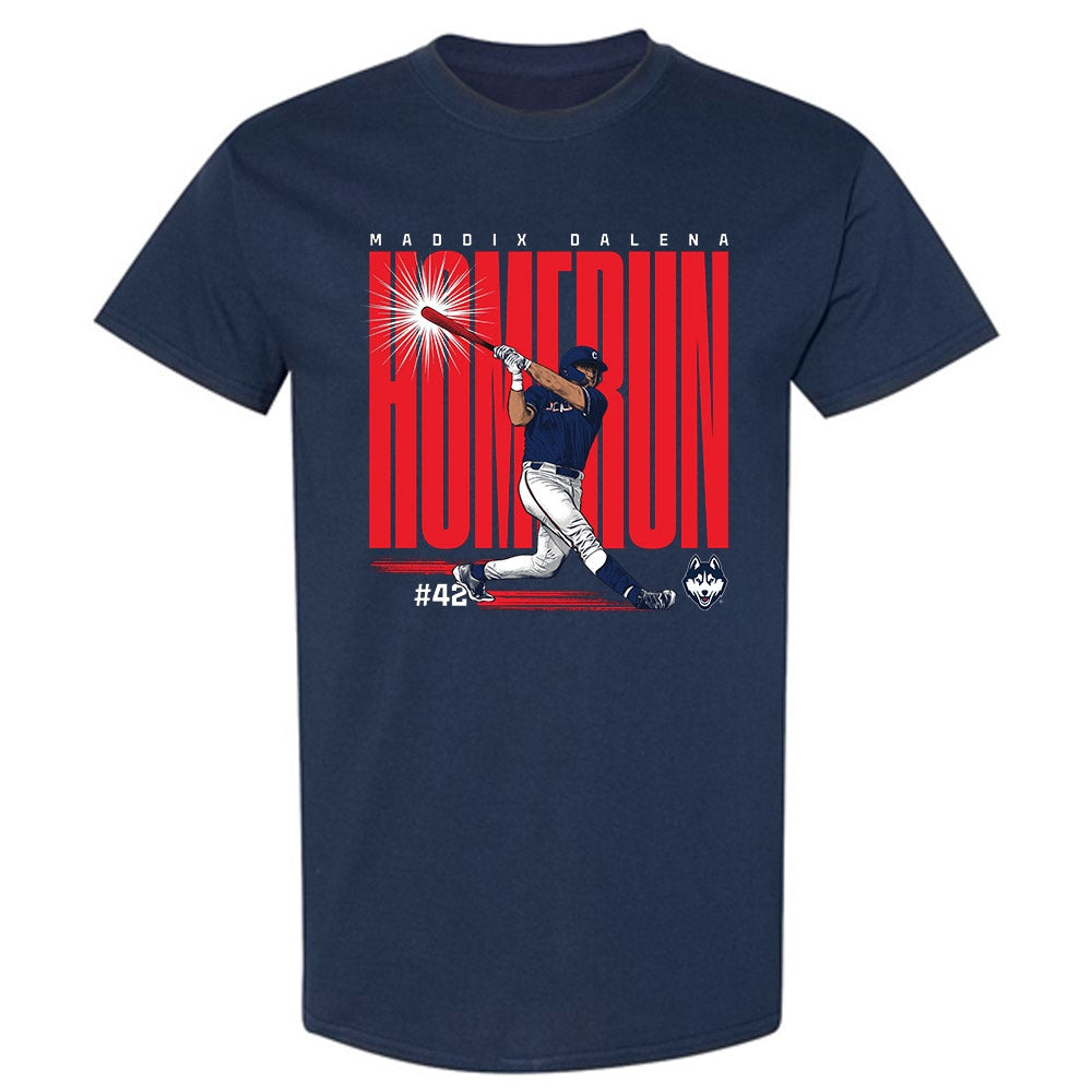 UConn - NCAA Baseball : Maddix Dalena - T-Shirt Individual Caricature