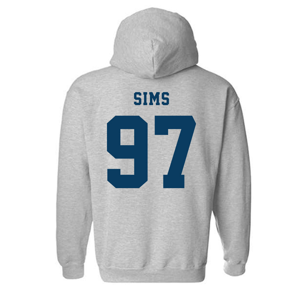 ETAMU - NCAA Football : Caleb Sims - Classic Shersey Hooded Sweatshirt-1