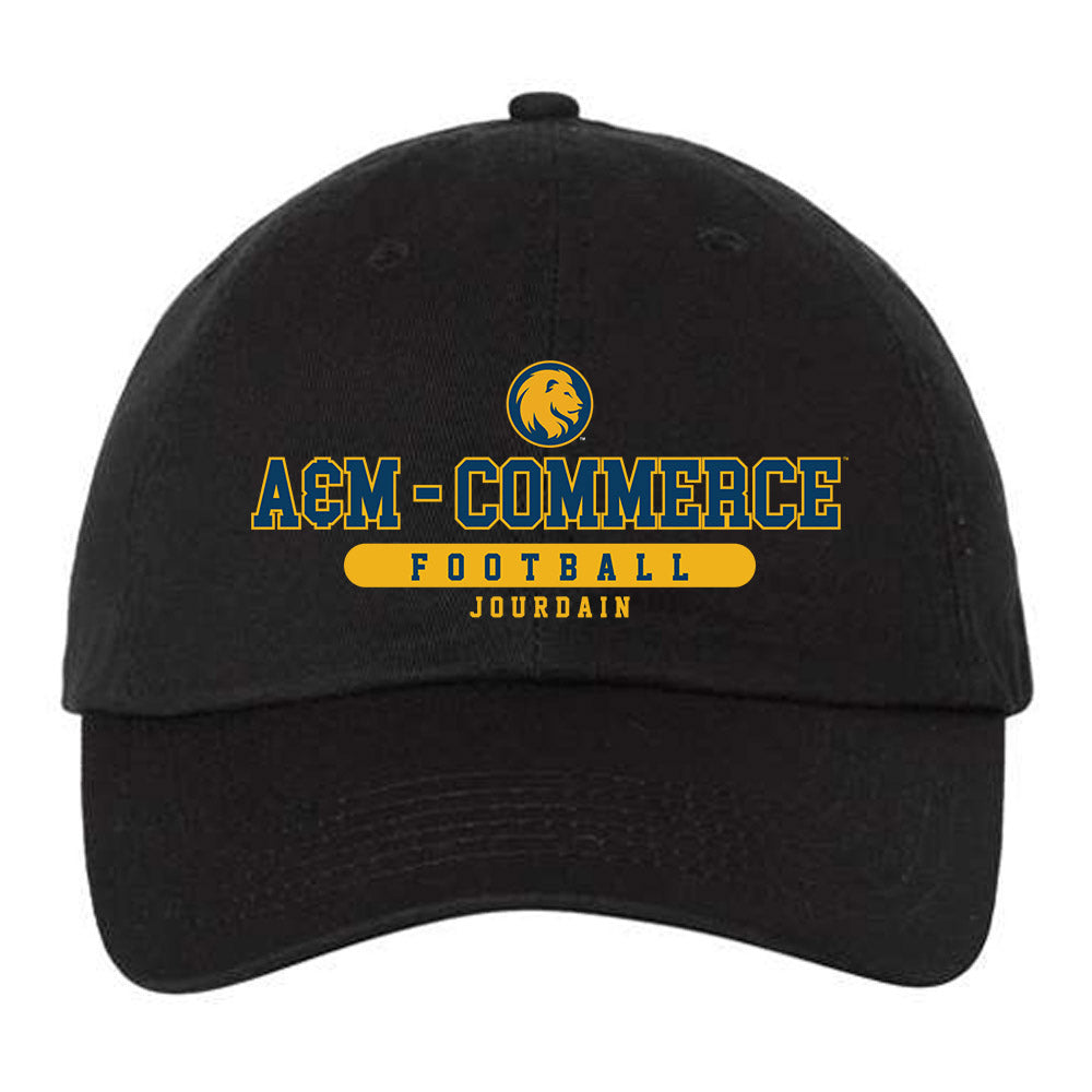 Texas A&M Commerce - NCAA Football : Christian Jourdain - Dad Hat-0