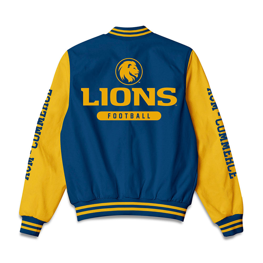 Texas A&M Commerce - NCAA Football : Christian Jourdain - Bomber Jacket-1