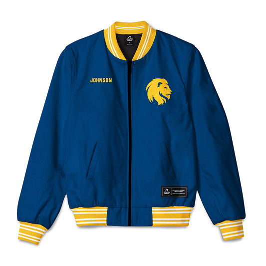 ETAMU - NCAA Men's Track & Field : Cedric Johnson - Bomber Jacket-0