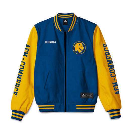 Texas A&M Commerce - NCAA Football : Chibu Ojirika - Bomber Jacket-0