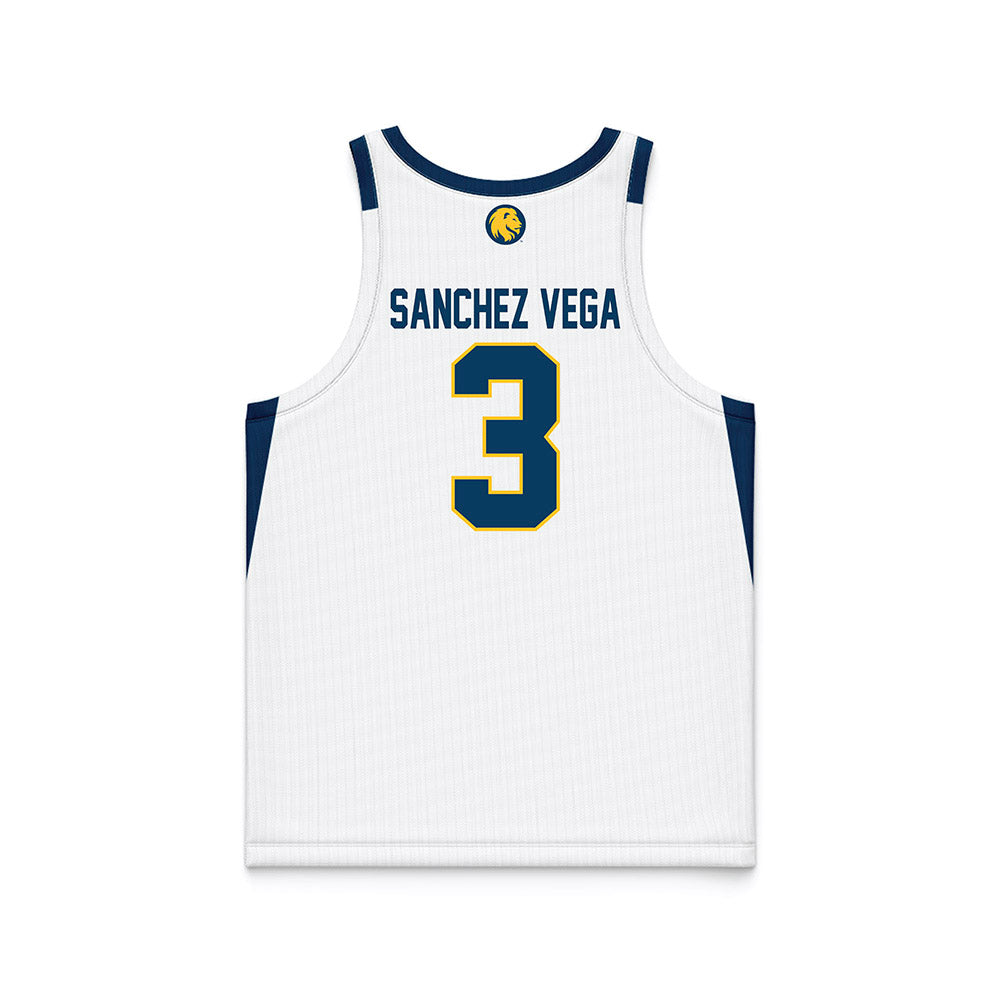 ETAMU - NCAA Men's Basketball : Mykol Sanchez Vega - White Basketball Jersey-1