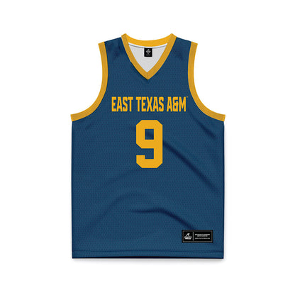 ETAMU - NCAA Women's Basketball : Rezia Castillo - Navy Basketball Jersey-0