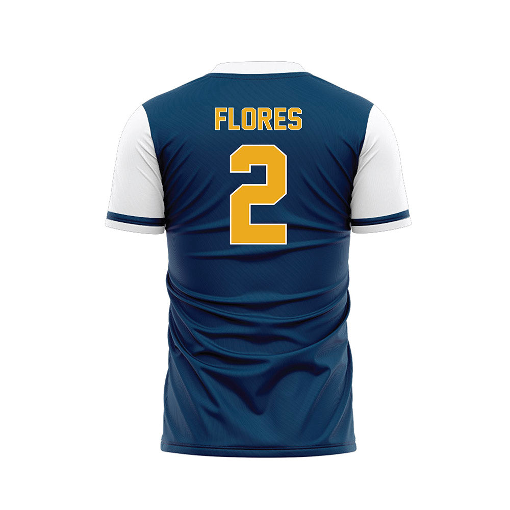 Texas A&M Commerce - NCAA Women's Soccer : Elaina Flores - Navy Soccer Jersey-1