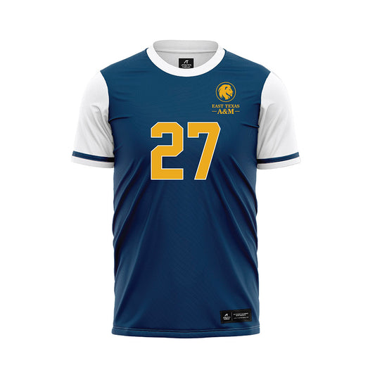 ETAMU - NCAA Women's Soccer : Sloane Denning - Navy Soccer Jersey-0