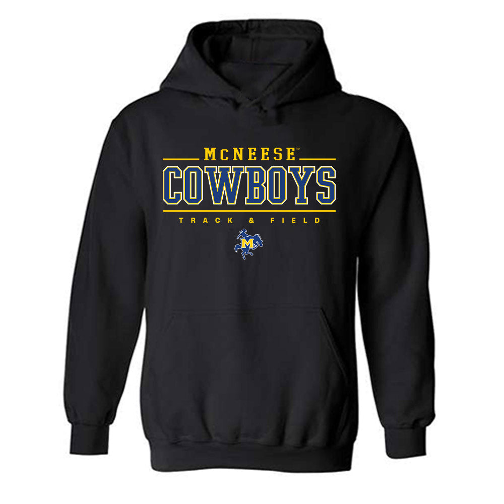 McNeese State - NCAA Men's Track & Field : Quinten Goodie Jr - Classic Shersey Hooded Sweatshirt-0