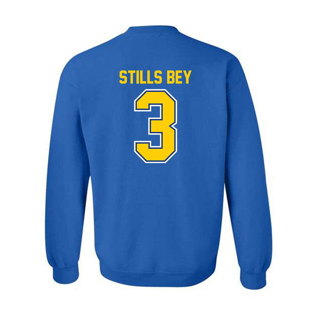 McNeese State - NCAA Football : Safir Stills Bey - Classic Shersey Crewneck Sweatshirt-1
