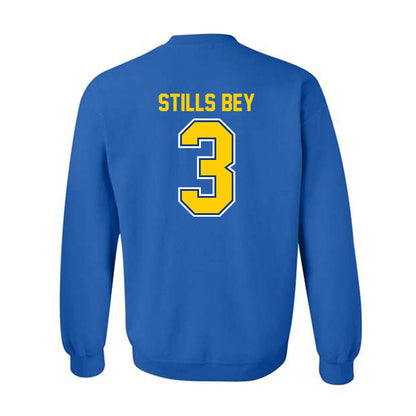 McNeese State - NCAA Football : Safir Stills Bey - Classic Shersey Crewneck Sweatshirt-1