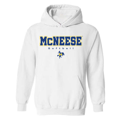 McNeese State - NCAA Softball : Kadence Williams - Classic Shersey Hooded Sweatshirt-0