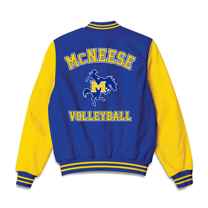 McNeese State - NCAA Women's Volleyball : Neal Grace Berry - Bomber Jacket-1