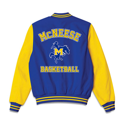 McNeese State - NCAA Women's Basketball : Azjah Reeves - Bomber Jacket-1