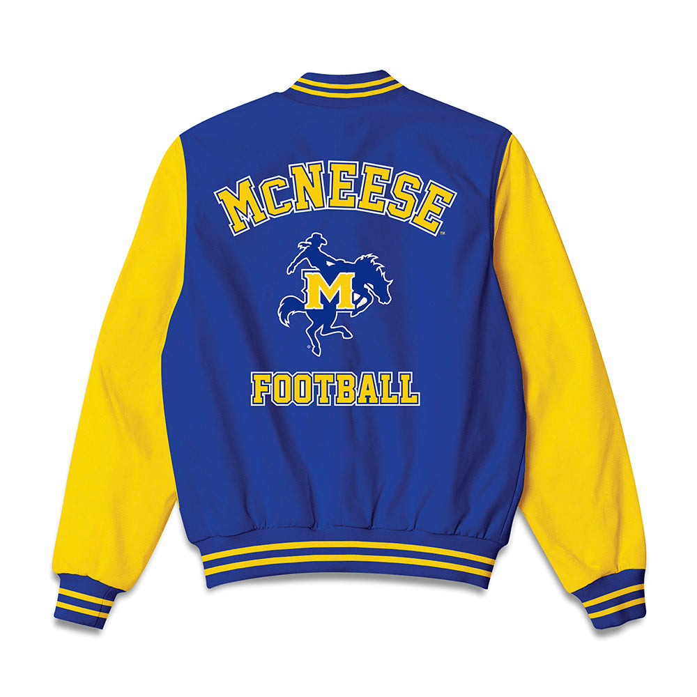 McNeese State - NCAA Football : Jermaine Hargraves - Bomber Jacket-1