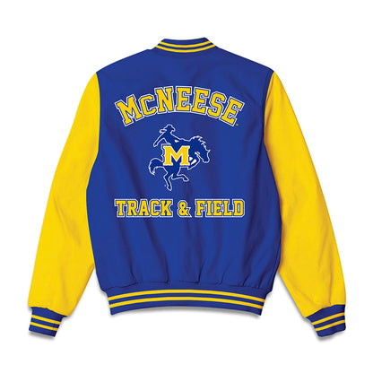 McNeese State - NCAA Women's Track & Field : Brianna Underwood - Bomber Jacket-1