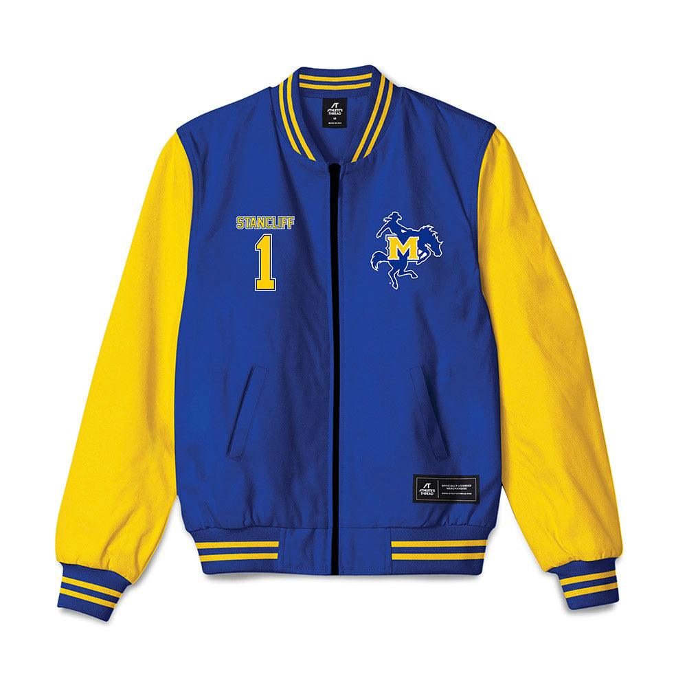  - NCAA Baseball : Matthew Stancliff - Bomber Jacket-0