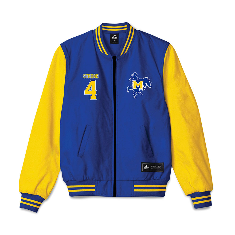 McNeese State - NCAA Football : Jake Strong - Bomber Jacket-0
