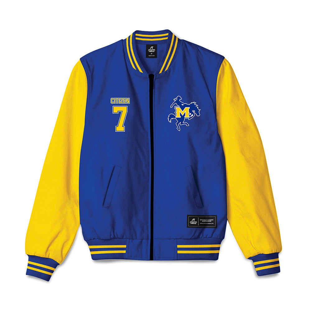 McNeese State - NCAA Football : trevonte citizen - Bomber Jacket-0