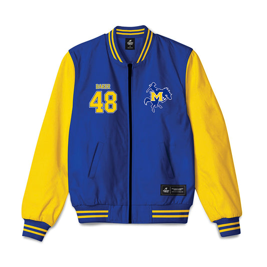 McNeese State - NCAA Football : Trent Baker - Bomber Jacket-0
