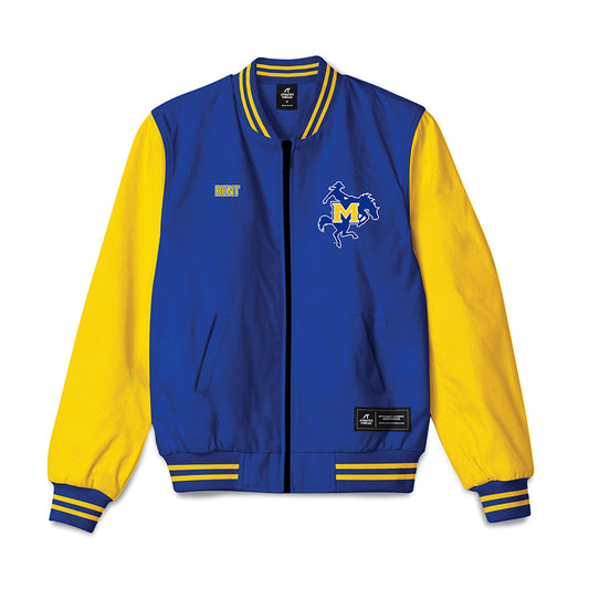 McNeese State - NCAA Women's Track & Field : Kennah Bent - Bomber Jacket-0