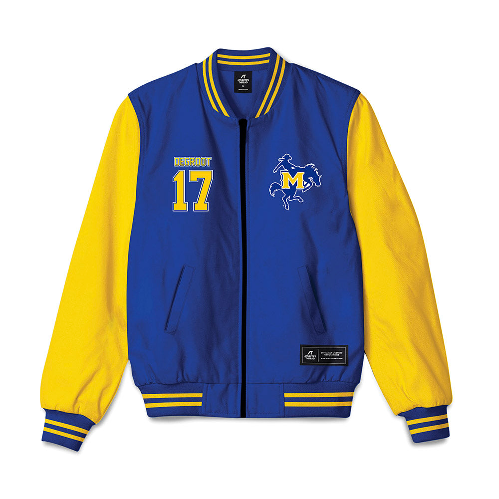 McNeese State - NCAA Baseball : Josh DeGroot - Bomber Jacket-0